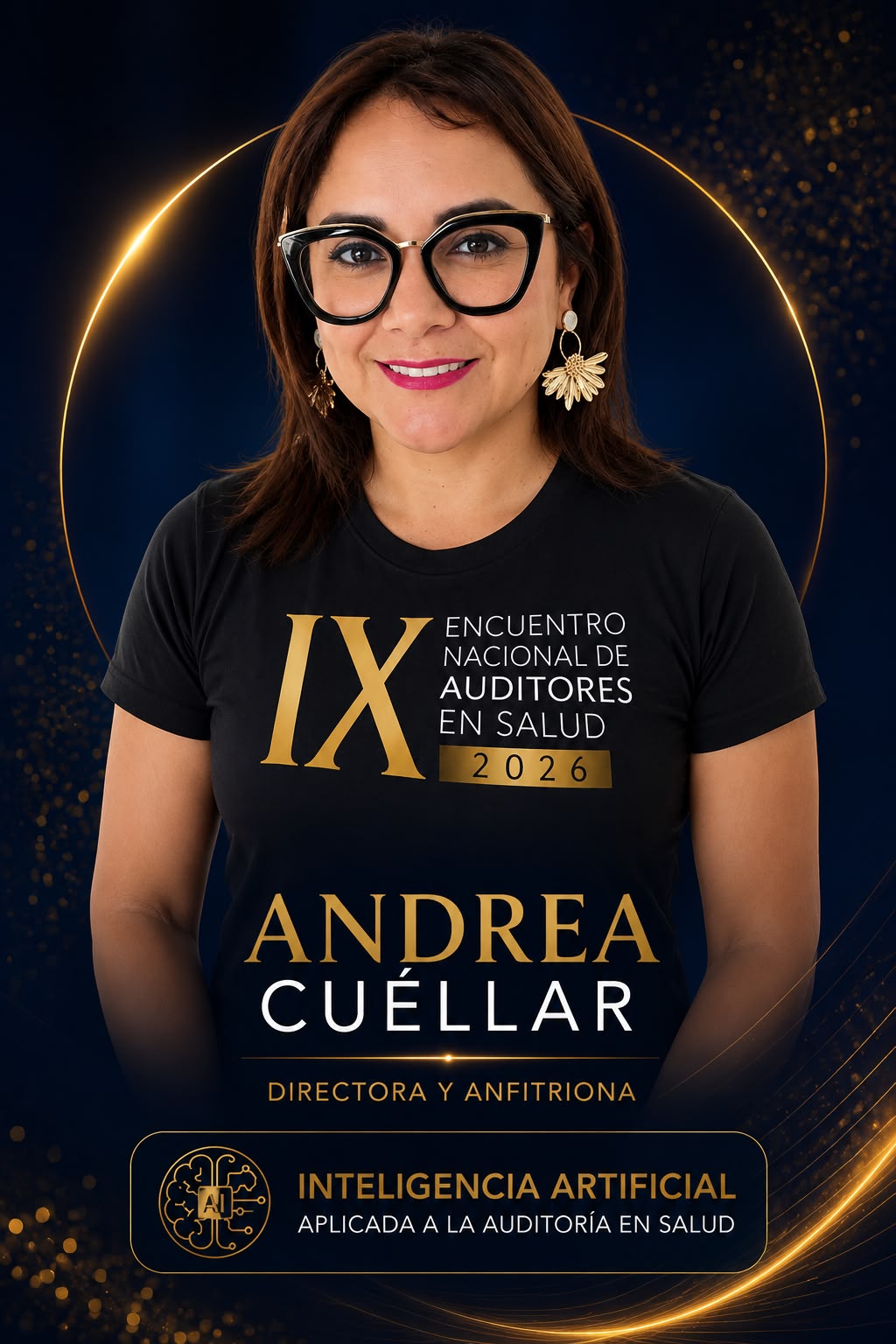 Andrea Cuéllar — Directora y anfitriona del IX Encuentro Nacional de Auditores en Salud 2026