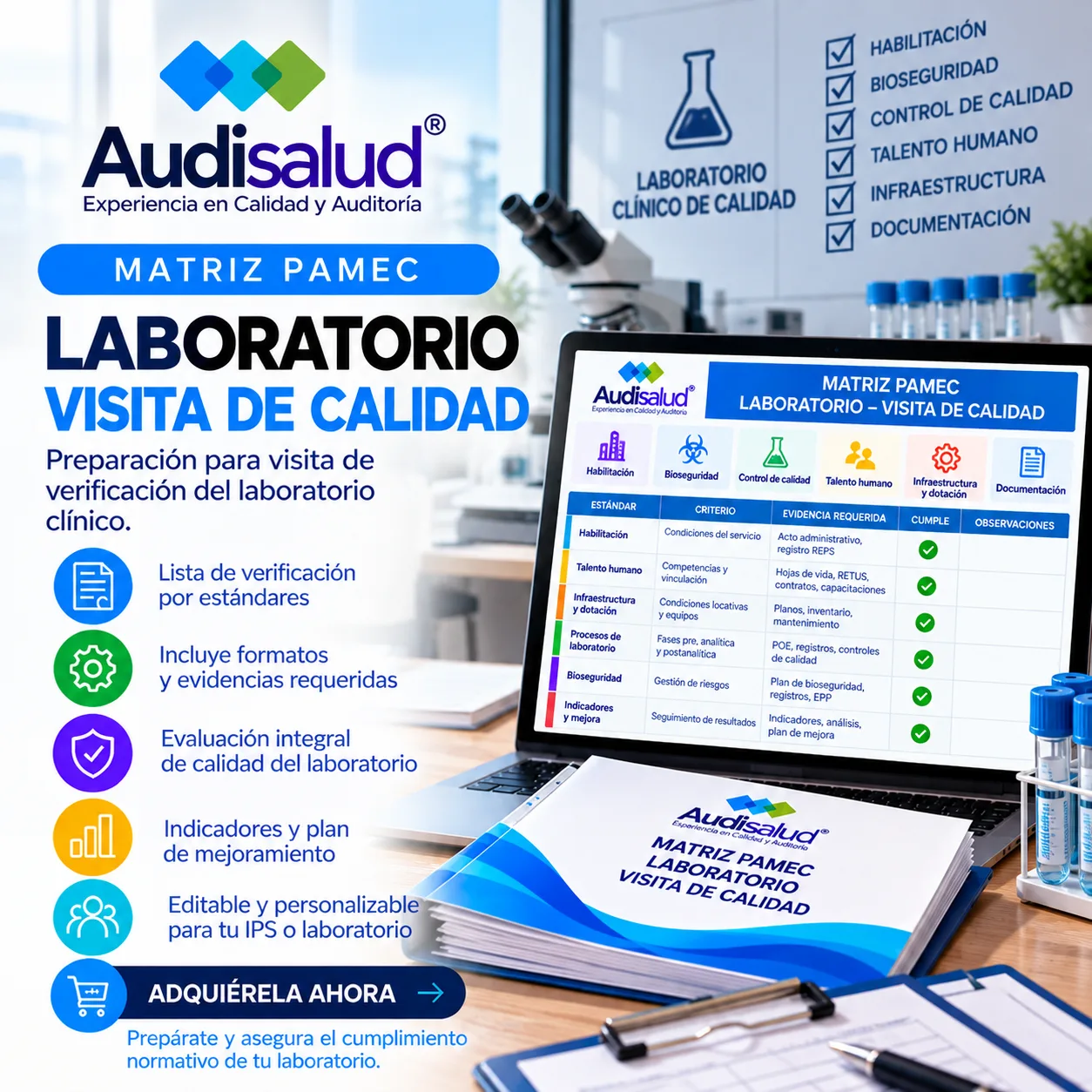 Matriz Auditoría Laboratorio — Visita de calidad 